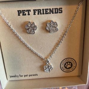 Rhinestone Paw Print Set